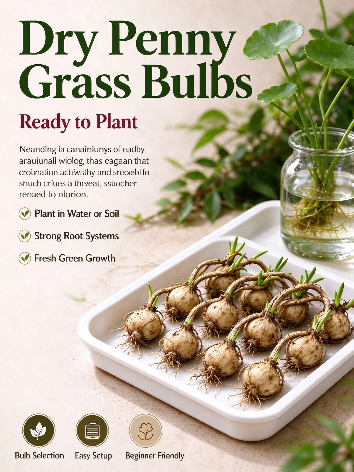 💰 Coin-leaf plant bulb—your very own good fortune 🌿