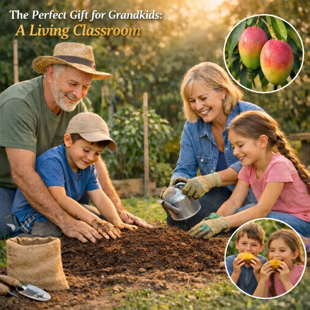 🥭 Sweet 'Golden Honey' Dwarf Mango Tree Seeds (Grow at Home)