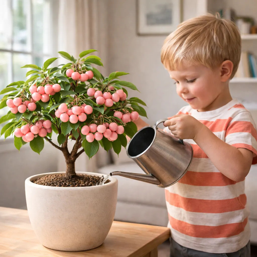 🍒 Mini Pink Cherry Seeds – Small Fruit, Big Sweet Flavor