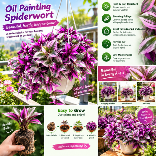 Oil Painting Tradescantia Bulbs