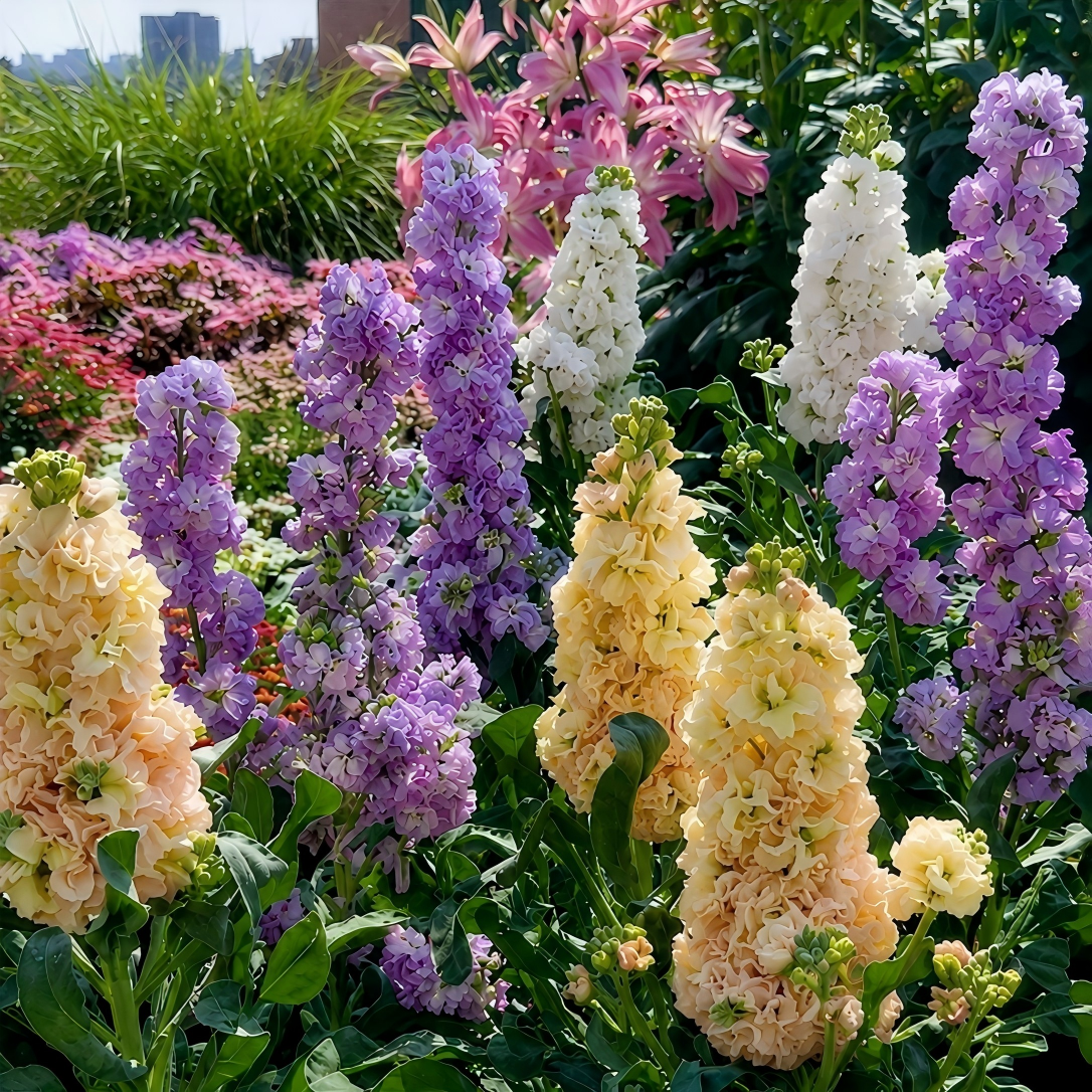 🌸 Tall Double Stock Seeds-Winter Fragrance & Layered Blooms