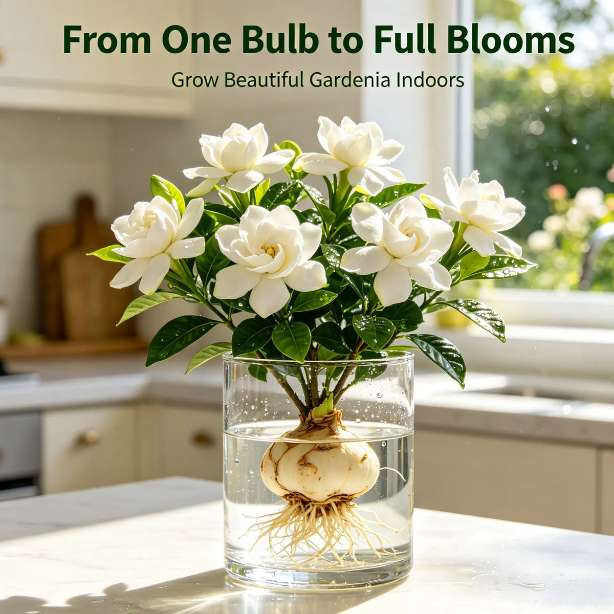 ✨Hydroponic Gardenia Bulbs🌸Grow Stunning Gardenias in Water — No Soil, No Mess!