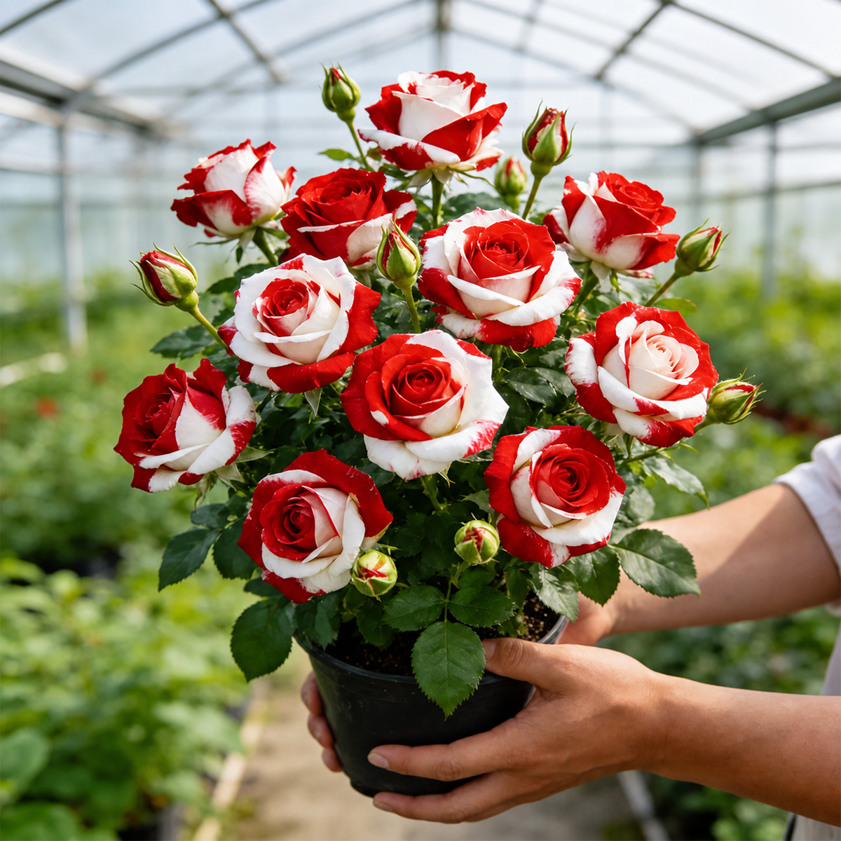 [BestSellerTop]Rare Twin Red White Rose Seeds (200/1000pcs) – Stunning Garden Blooms, Easy to Grow