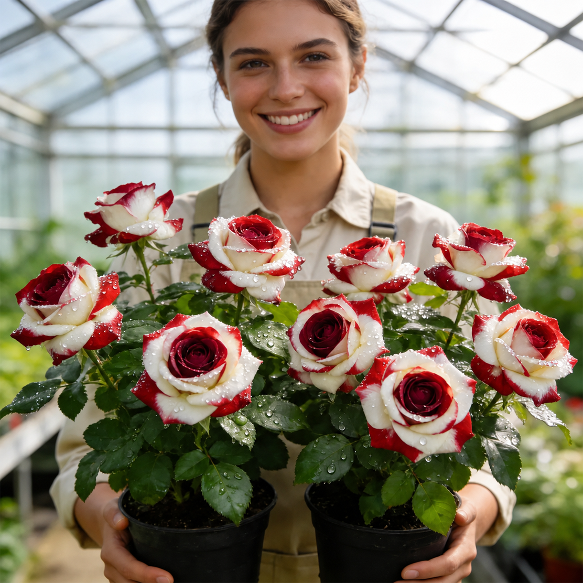 [BestSellerTop]Rare Twin Red White Rose Seeds (200/1000pcs) – Stunning Garden Blooms, Easy to Grow