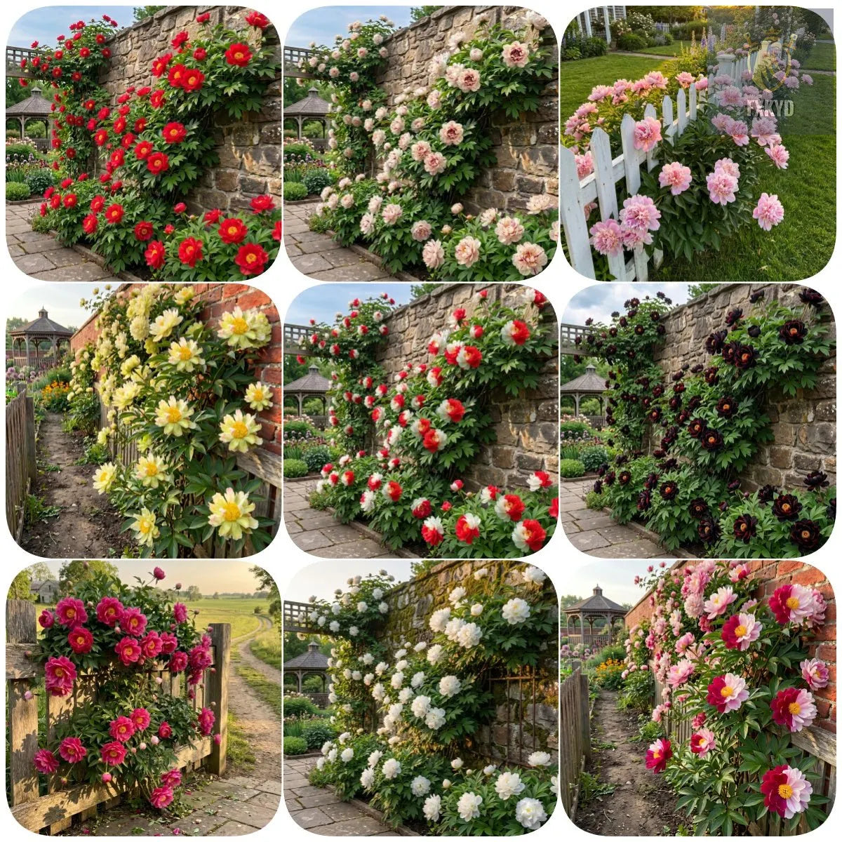 🌸 Rare Climbing Peony Bulbs🪴Big Full Blooms, Cold Hardy Perennial, Easy to Grow Garden Favorite