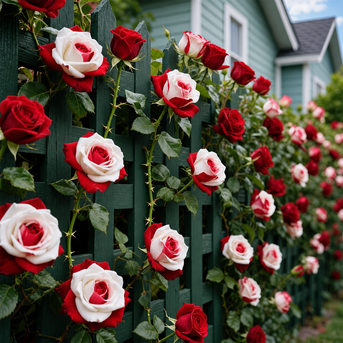 [BestSellerTop]Rare Twin Red White Rose Seeds (200/1000pcs) – Stunning Garden Blooms, Easy to Grow