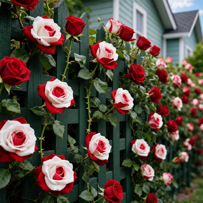 [BestSellerTop]Rare Twin Red White Rose Seeds (200/1000pcs) – Stunning Garden Blooms, Easy to Grow